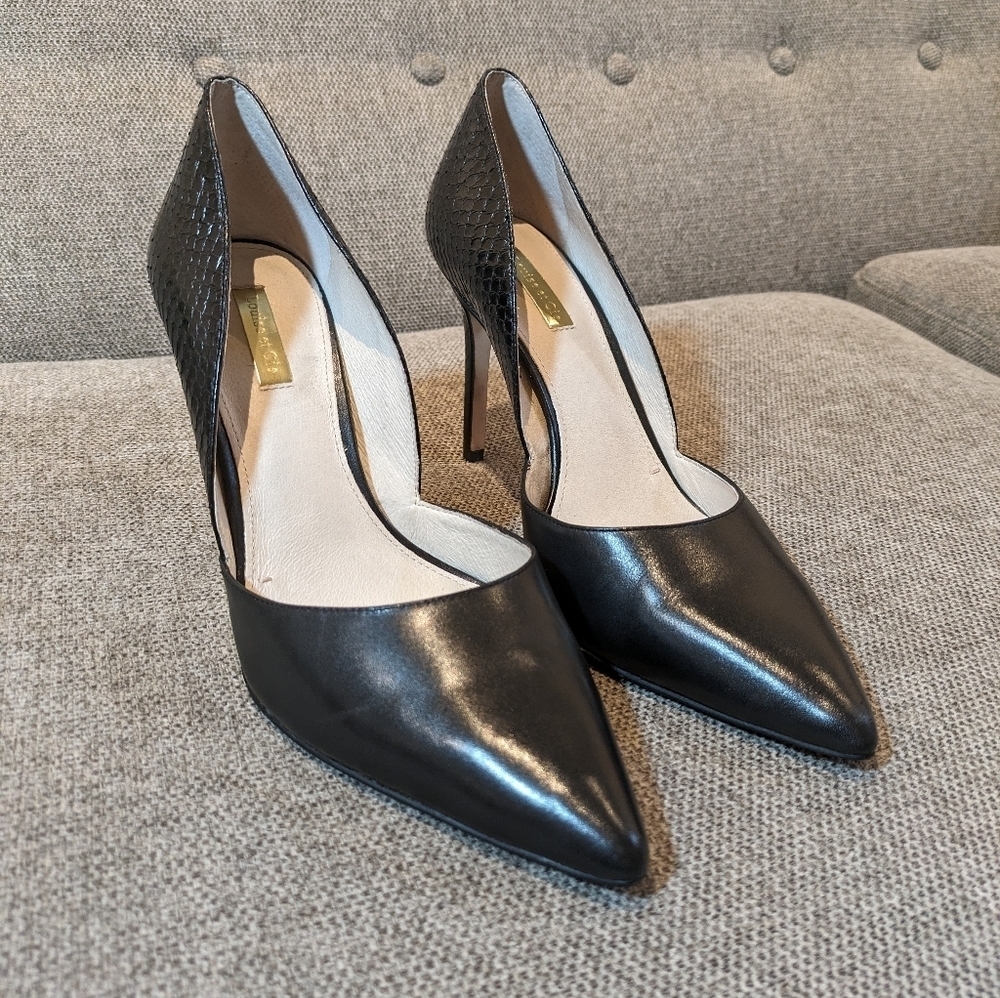 Louise et Cie Black Pointed Toe Heels Pumps Women’s Size 10 4” Heel